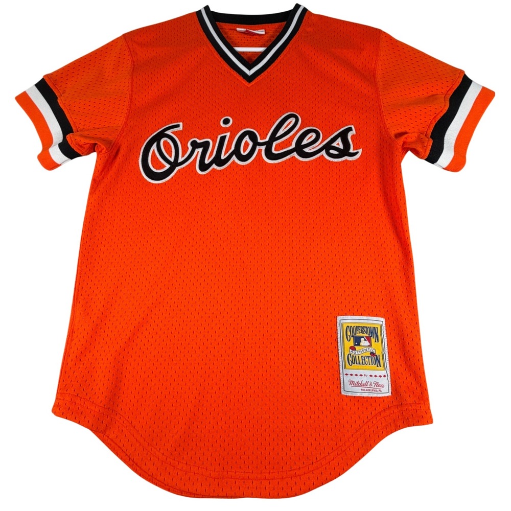 Mitchell & Ness Baltimore Orioles Cal Ripken Jr 1988 Jersey Orange Mens S 36 #8
